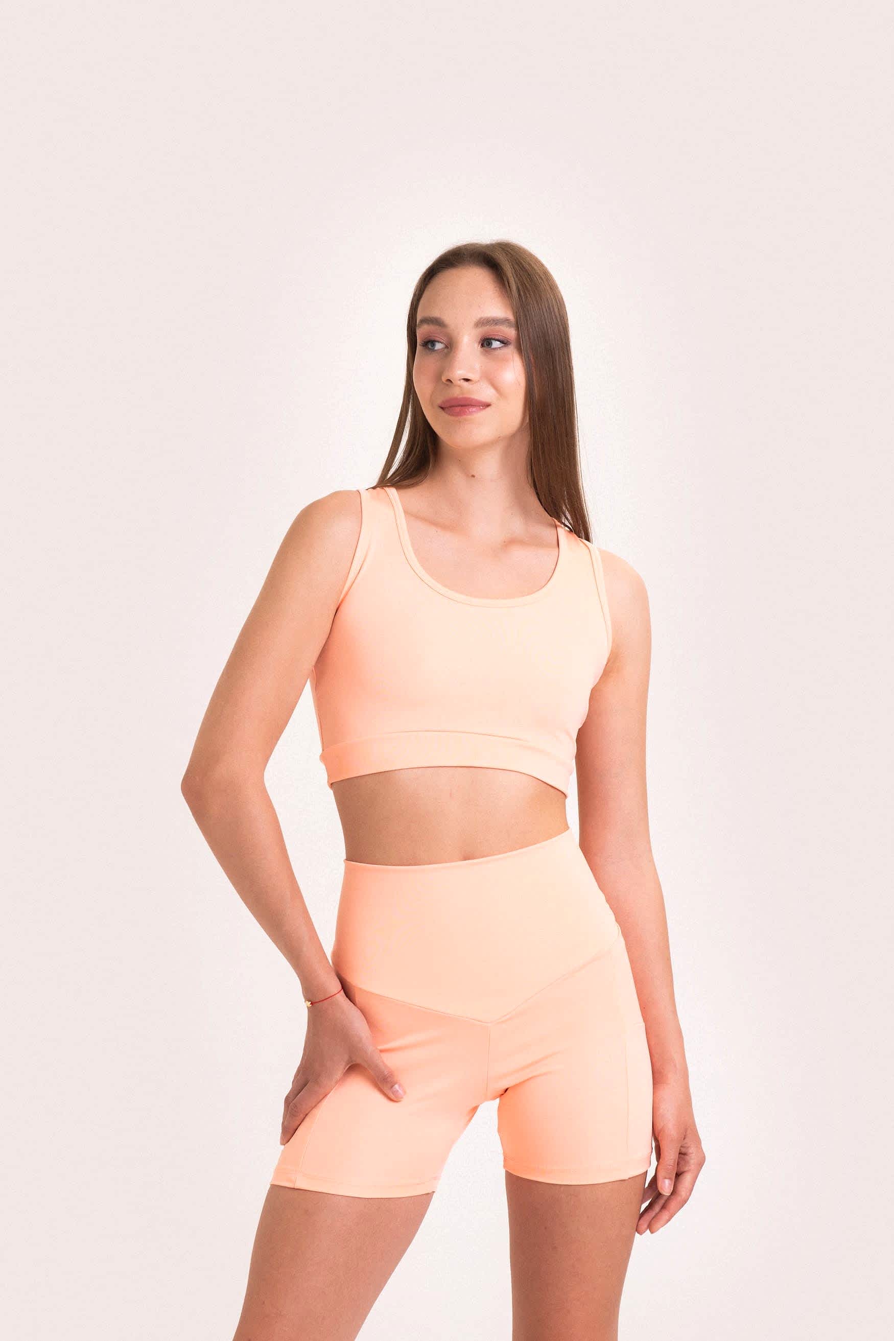 Peach Sports Bra