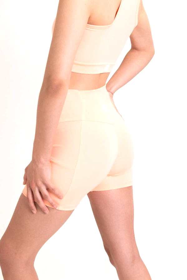 Peach Mini Biker Shorts