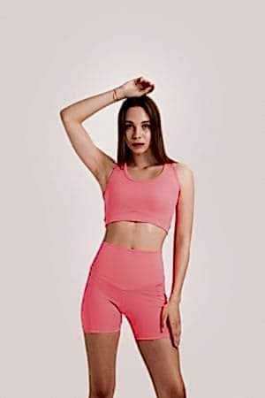 Pink Sports Bra