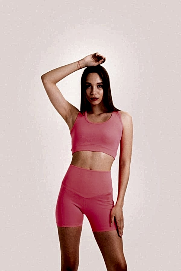 Pink Sports Bra