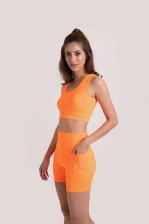 Orange Sports Bra